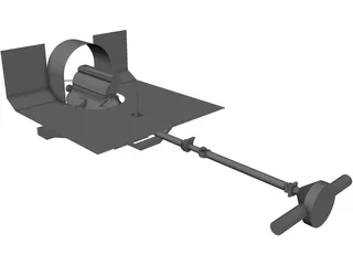 Chevrolet Van W124 300D Engine 3D Model