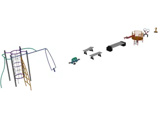 Playground Equipment 3D Model