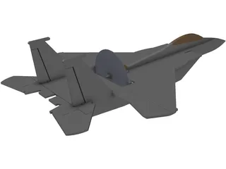 F-15 Eagle RC Foamy 3D Model