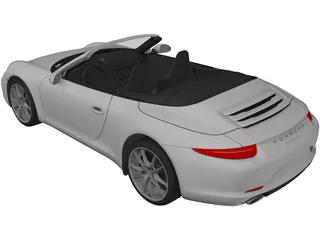 Porsche 911 Carrera Cabriolet (2012) 3D Model