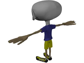 Cartoon Boy 3D Model