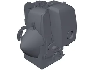Honda GXH-50 Engine 3D Model