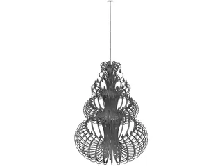 Iron Chandelier 3D Model