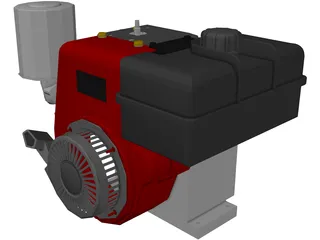Tecumseh 4-Stoke Engine 3D Model