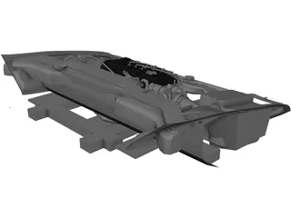 Honda Civic Engine 3D Model