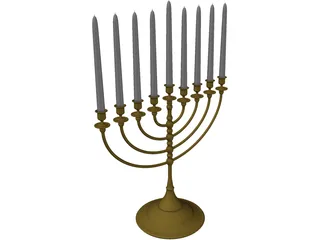 Menorah 3D Model