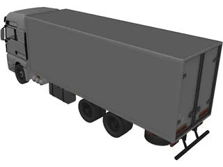 MAN TGX 6X4 ISO 3D Model