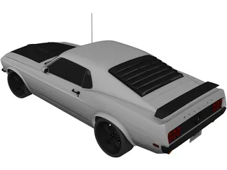 Ford Mustang Boss 302 (1969) 3D Model