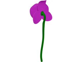 Orchid Flower 3D Model