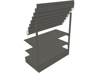 Comic Shelf 3D Model