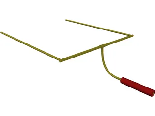 American Football Goal Post 3D Model