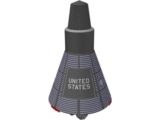 Mercury Capsule 3D Model
