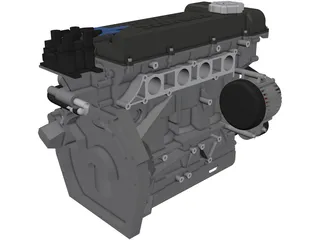 Caterham Duratec Engine 3D Model
