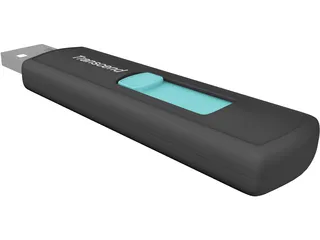 Transcend USB Pendrive 3D Model