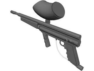 Tippmann 98 Custom with Flatline 3D Model