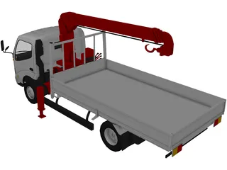 Toyota Toyoace (Tow Crane Truck) (2000) 3D Model