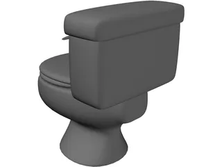 Toilet Bowl Modern 3D Model
