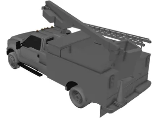 Ford F-450 Ultility Truck 3D Model