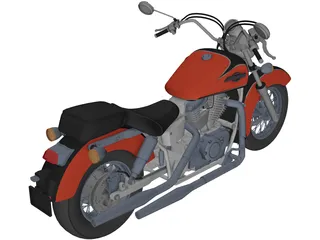 Honda Shadow UT 1100 Ace 3D Model