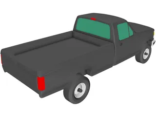 Ford F-350 Pickup (1993) 3D Model