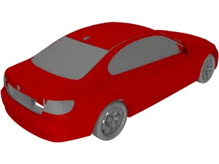 BMW 3-Series Coupe (2006) 3D Model