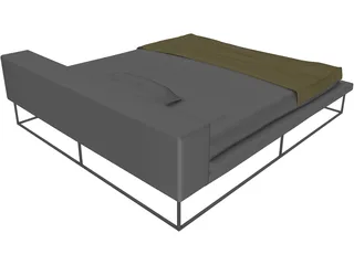 Ile Bed - Living Divani 3D Model
