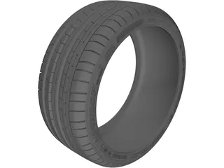 Dunlop Sport Maxx GT Tire 3D Model