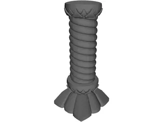 Fantasy Column 3D Model