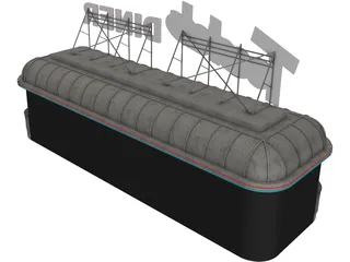 Roadside Diner 3D Model