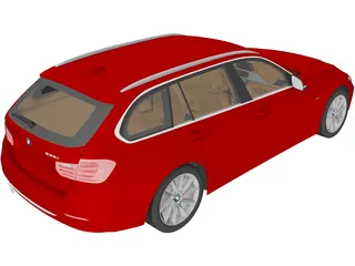BMW 3-Series Touring [F31] (2013) 3D Model