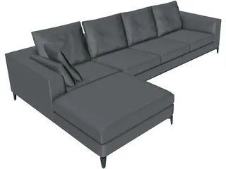 Minotti Anderson Sofa 3D Model