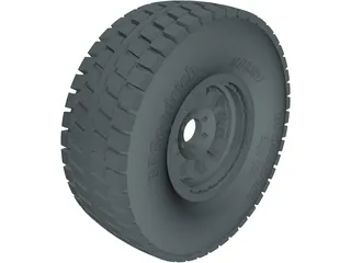 BFGoodrich Baja Wheel 3D Model