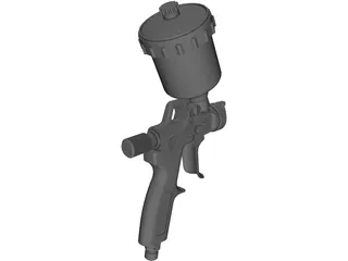 HVLP Spray Gun Top Feed 3D Model
