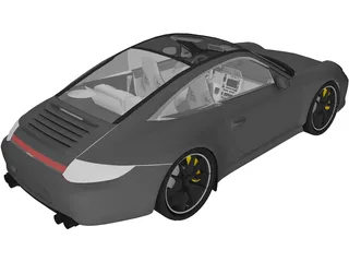 Porsche 911 Targa (2007) 3D Model