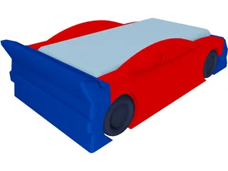Race Car Bed 3D Model