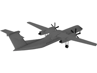 Bombardier Q400 3D Model