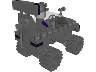 Lego Fire Truck 3D Model