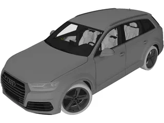 Audi Q7 (2019) 3D Model