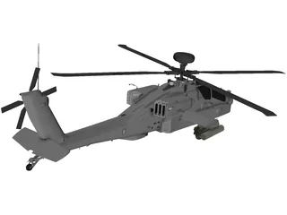 Boeing AH-64 Apache 3D Model