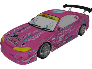 Nissan Silvia S15 Yashio Factory Drift 3D Model