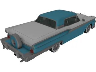 Ford Galaxie 500 (1958) 3D Model