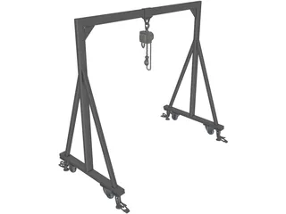 Manual Crane 3D Model