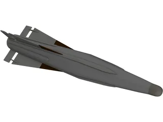 AIM-26B Falcon (Rb27) 3D Model