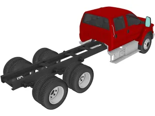 Ford F-650 Crew Cab 6x4 (2016) 3D Model