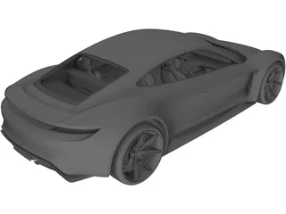 Porsche Mission E (2015) 3D Model