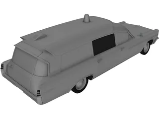 Pontiac Bonneville Ambulance (1963) 3D Model