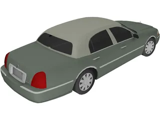 Lincoln Town Car Presidential (2008) 3D Model
