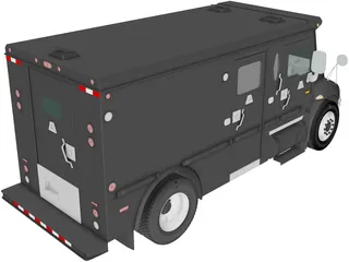 International Durastar Armored Cash Truck (2002) 3D Model