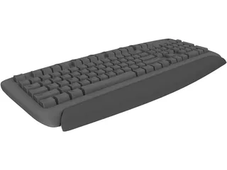 Computer Keyboard 3D Model
