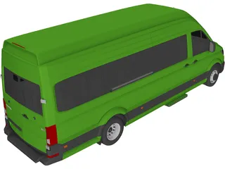 Volkswagen Crafter Passenger Van (2018) 3D Model